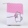 Lightning wallet, pink/white color