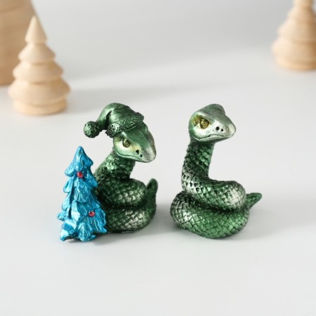 Souvenir Polystone "Green Snake" MIX 5x3x5 cm