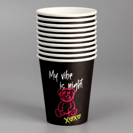 A single -single -paper glass "Bear", 250 ml-2