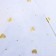 Mechanical female umbrella, 6 knitting needles, white color in gold peas.