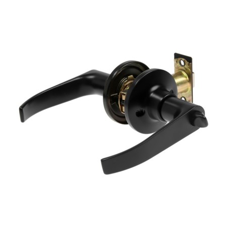 Latch (fashion 3182), interior, latch, matte black color-2