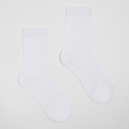 Women's socks, white color, size 36-40-1
