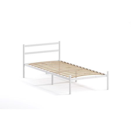 Bed a collapsible metal metallic metallic 900x2000, white-2