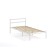 Bed a collapsible metal metallic metallic 900x2000, white