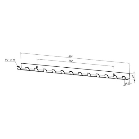 Holder of end heads and bit with a square of 1/2 "inch, wall, black-5