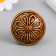 Pen for the casket ceramics, metal "Flower" coffee 3.9x3.9x3.1 cm