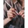 Fabric pencil, self -soothing, 17 cm, white color