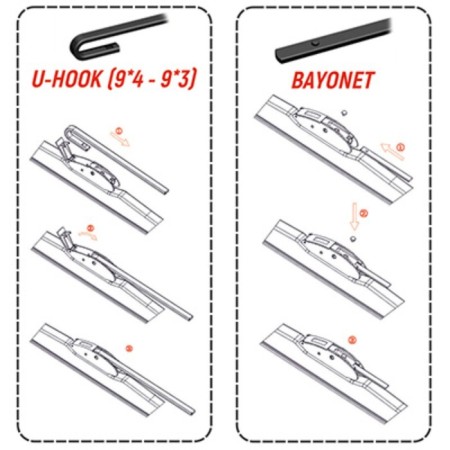 Winth -wiper brush is frameless 30 cm/12 "Skyway S02701029-1