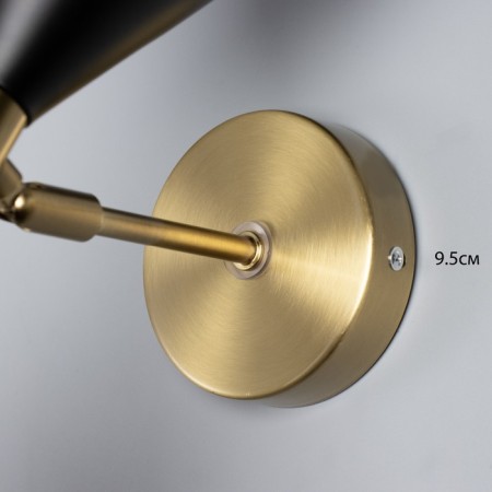 Sconces "Murano" 2he27 40W black and gold 16x26x40 cm-6