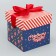 Folding box “Happy New Year!”, 10 x 10 x 10 cm, new year