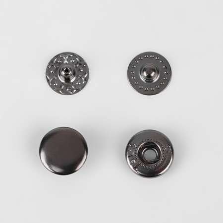 Installation button, alpha (S-shaped), d = 10 mm, black nickel color-2