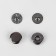 Installation button, alpha (S-shaped), d = 10 mm, black nickel color