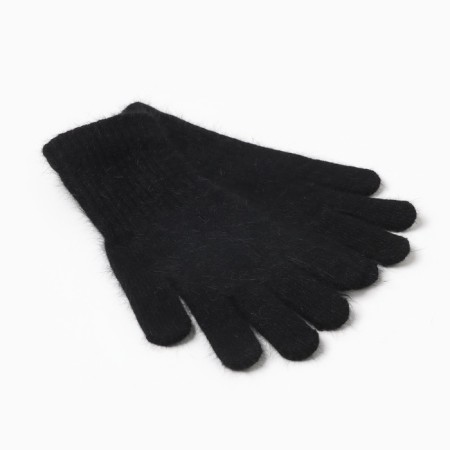 Women's gloves minku, black color, 21 cm