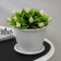 Pot with the Podon "Rosalia", 1.2 l, the color is white