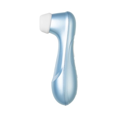 Vacuum-wave contactless stimulator of the Satiffyer Pro 2, 15 cm, silicone, silver color, blue-12