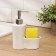A dispenser for a detergent with a stand for the sponge of the “grass” shade, 240 ml