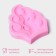 Mold Dolyana "Fire", silicone, 8 × 6.5 × 1 cm, pink color