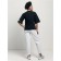 Jeans of trouser cut female Conte Elegant, size L, color White