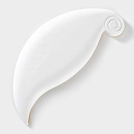 Fruit dish "leaf", 27 × 10.5 × 1.5 cm, white color-3