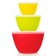 A set of bowls with Hausmann covers, 3pcs