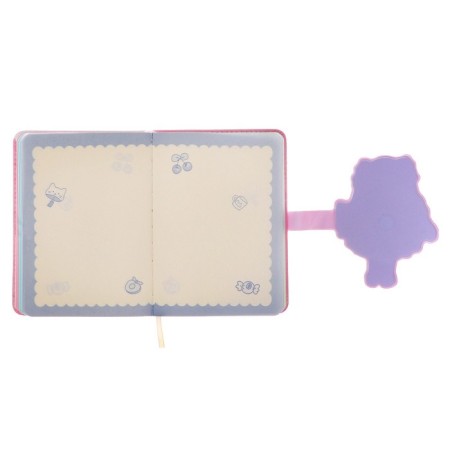 Gift notebook, A6+, 132 sheets, color block, with a curly knife, PVC cover, "anime", mix-10