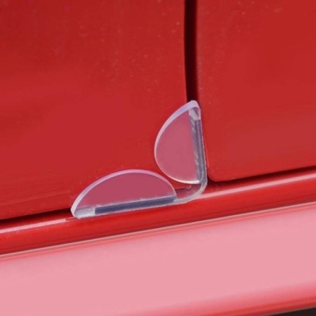 Protective lining on the door, 8.5x1 cm, transparent, set 4 pcs-2