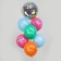 Bouquet of balls “Happy Birthday”, foil, latex, set 7 pcs.