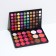 A set of decorative cosmetics (shadows for the eyelids, blush, lip gloss, correctors)