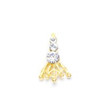 Metal fittings TNL “Paris Fianit”, 4 pcs