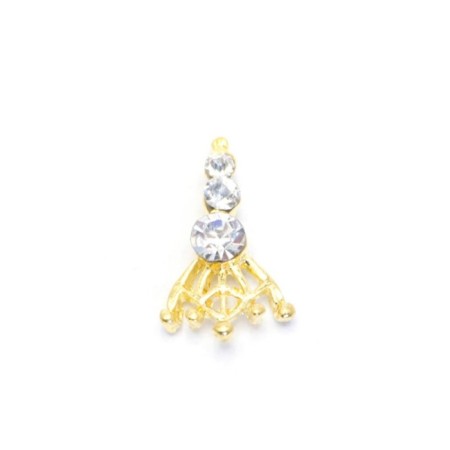 Metal fittings TNL “Paris Fianit”, 4 pcs