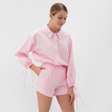 Women's costume (blouse, shorts) minku: casual collection color pink, size 48