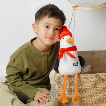 Soft toy "Seagull Winter", 24 cm-4
