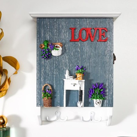 Klyuchnik tree 6 hooks "Garden Lavender" 28x22x8 cm