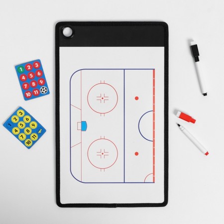 Tactical bilateral magnetic board for hockey, 38 x 23 cm-1