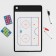 Tactical bilateral magnetic board for hockey, 38 x 23 cm