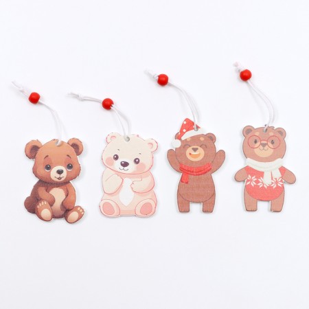 Set of suspensions in wooden gift packaging 12 pcs.13x13x2 cm-3