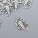 Decor Metal for creativity "Scorpio" silver 4304 2.5x1.5 cm