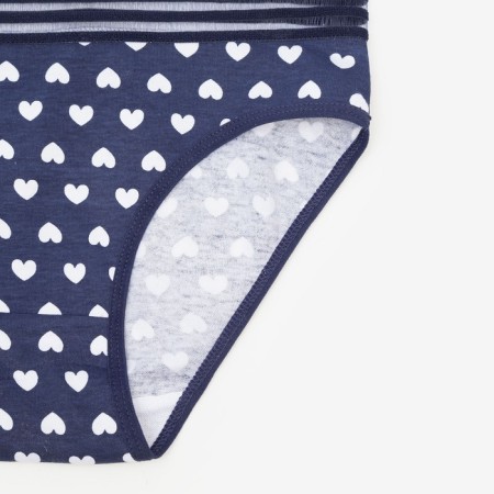 Panties female slips, dark blue color, rr 42-44-1