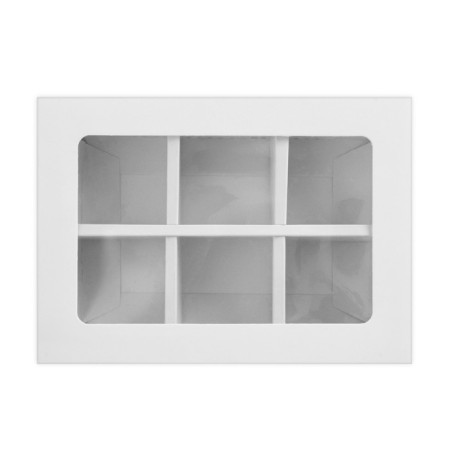 Folding box under 6 sweets, white, 13.7 x 9.8 x 3.8 cm-3