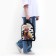 Backpack school textile "anime", 38x14x27 cm, black color, white
