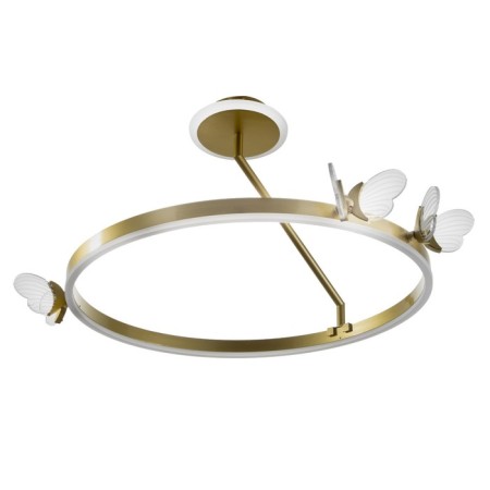 LUSTER "Butterflies" LED 68W 3000-6000K gold 50x50x27.5 cm Bayerlux