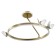 LUSTER "Butterflies" LED 68W 3000-6000K gold 50x50x27.5 cm Bayerlux