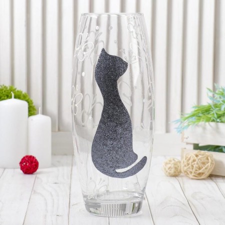 Vase "Black Cat" 8x11x26cm
