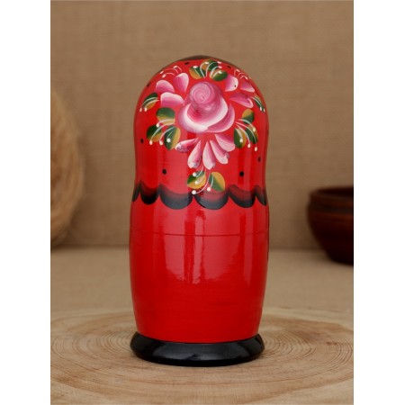 Nesting doll "bouquet of roses" 5 puppet large-3
