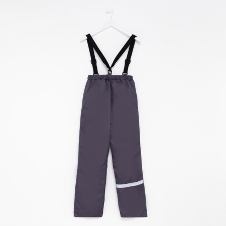 Pants are children insulated, graphite color, height 122 cm-7