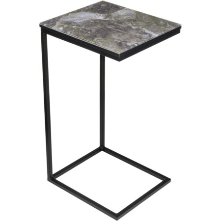 Coffee table Hercules metal, royal marble/black 30x34x62 cm