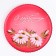 Saladnik "Happy holiday!" art painting, 28 cm, red