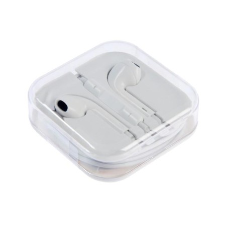 Luazon W-30 headphones, inserts, microphone, white-2