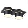 Lamp built -in Novotech. Lirio, 9W, GU10, 60x182x92 mm, black color