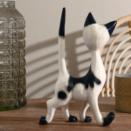 Souvenir tree "cat" with black 17x27x7 cm-1